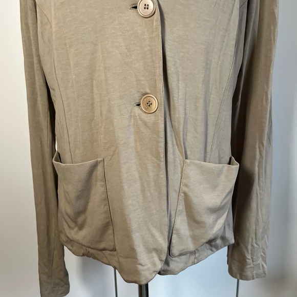 Weekend Max Mara The Real Real Tan Blazer Jacket Size XL Women’s Soft Comfy - Picture 2 of 6